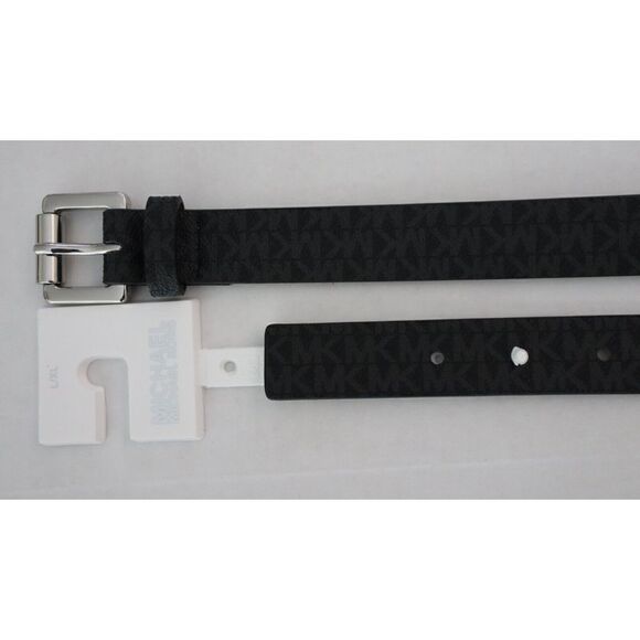 Michael Kors 556137C 006 Sz L/XL Black Signature MK Allover Print Belt Bag $88 - Picture 3 of 4